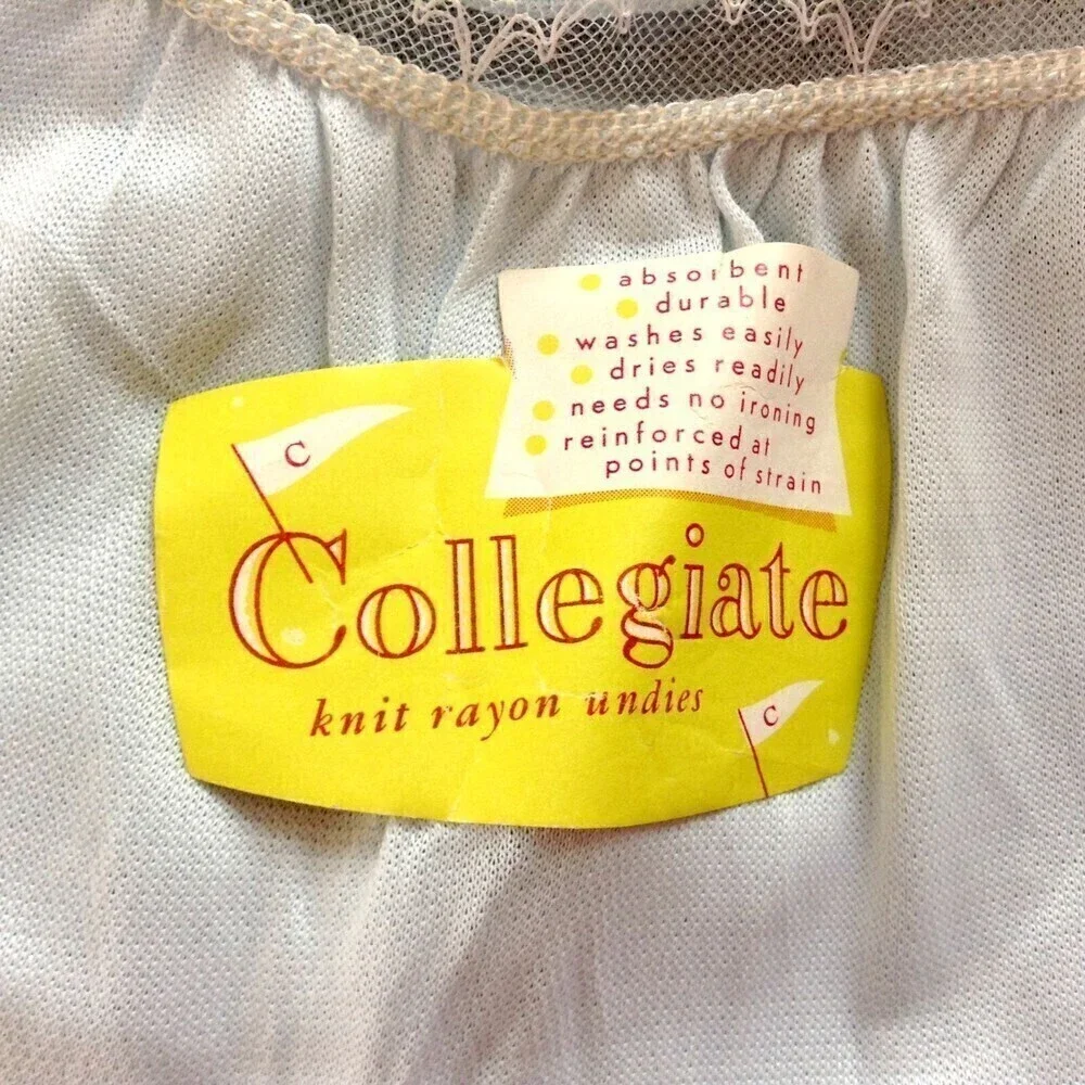 Vintage Collegiate Women's Nightgown Small Blue Knit Rayon New Old Stock